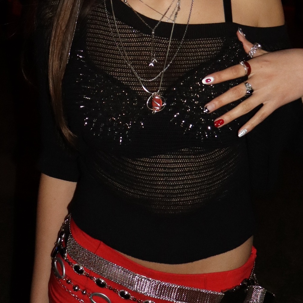 Lady Gaga Costume | Silver Studded Bra Forever 21